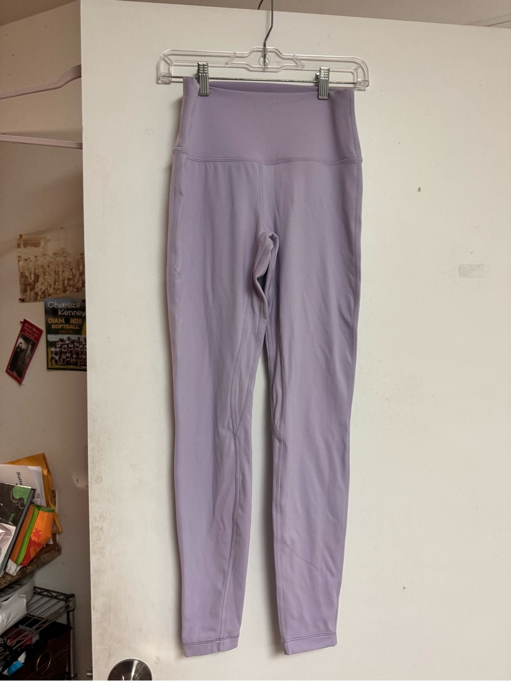 High-Waist Lululemon Lavender Leggings